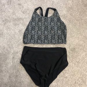 High waisted swimsuit